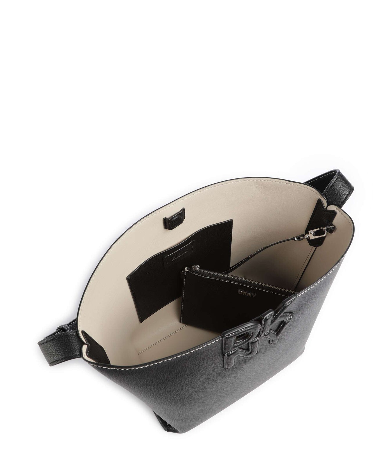 DKNY Nicole Hobo bag black/light taupe