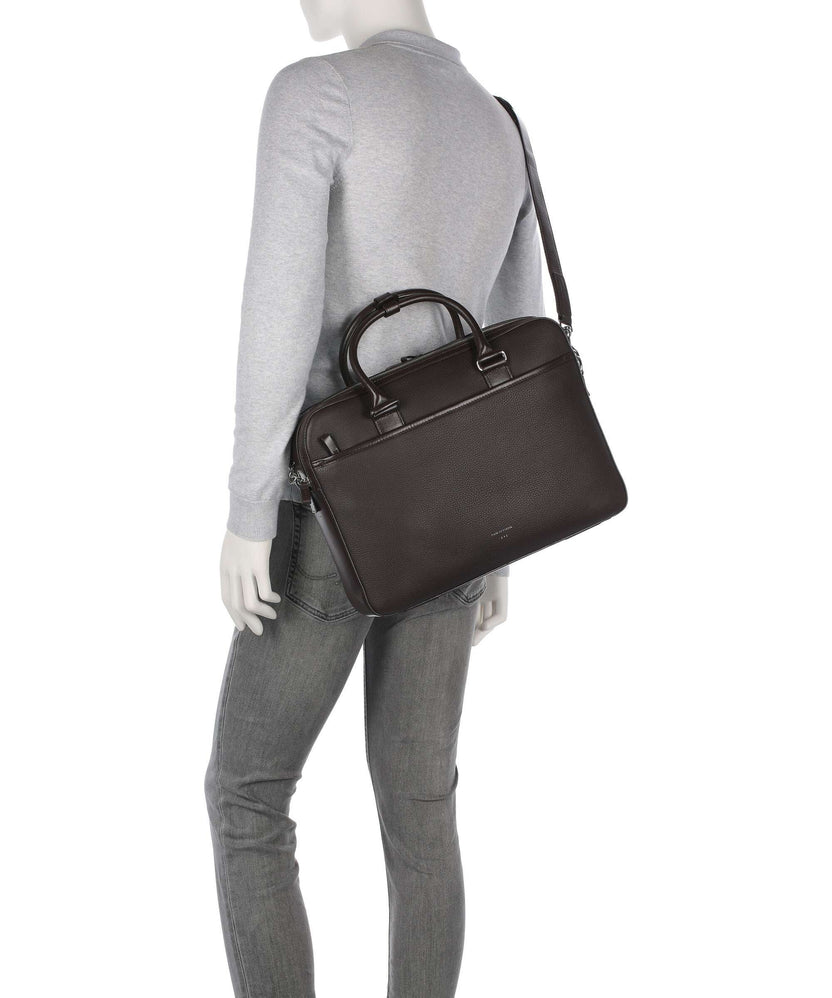 Tiger of Sweden Burin Briefcase dark brown