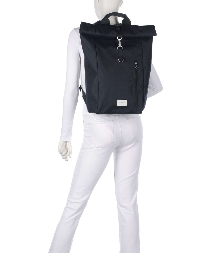 Sandqvist Ground L Rolltop backpack navy