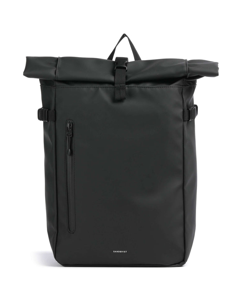 Sandqvist Stream M Rolltop backpack black