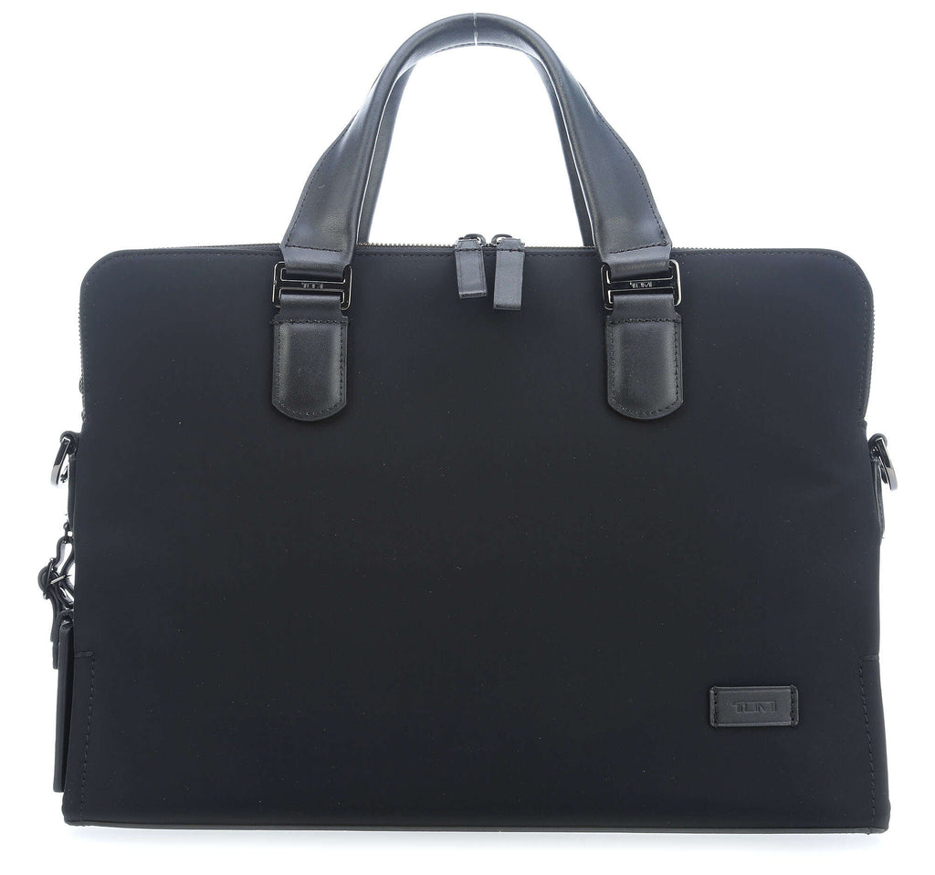 tumi Harrison Nylon Seneca Briefcase black