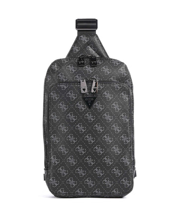 Guess Milano Plecak na jedno ramię dark black