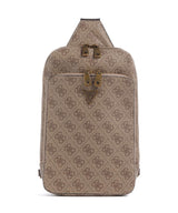 Guess Milano Plecak na jedno ramię beige/brown/blue