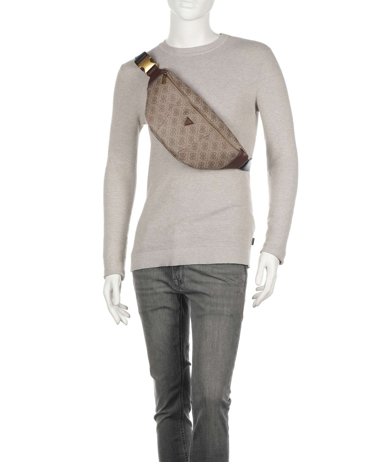 Guess Vezzola Eco Belt bag beige/brown