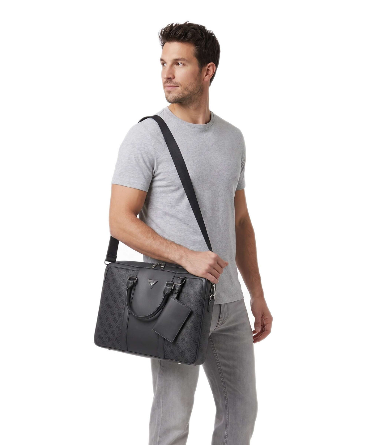 Guess Milano Medium Briefcase black/antracite
