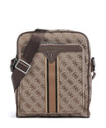 Guess Milano 4G Jacquard Stripe Crossbody bag beige/brown