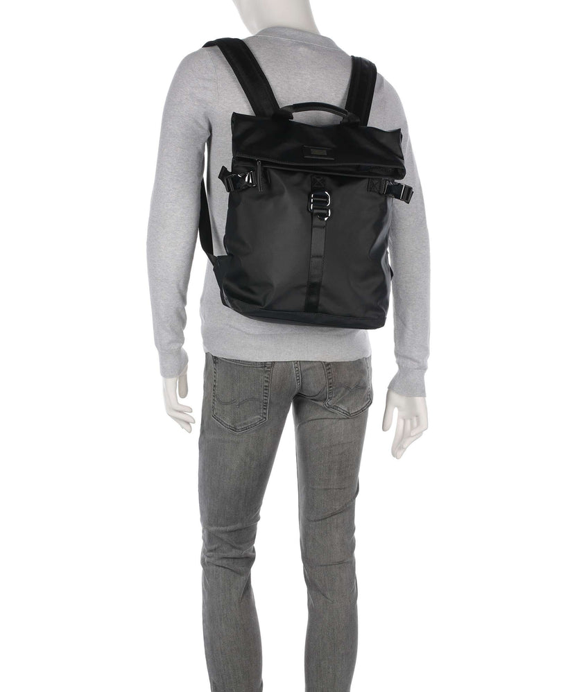 Guess Arezzo Rolltop backpack black