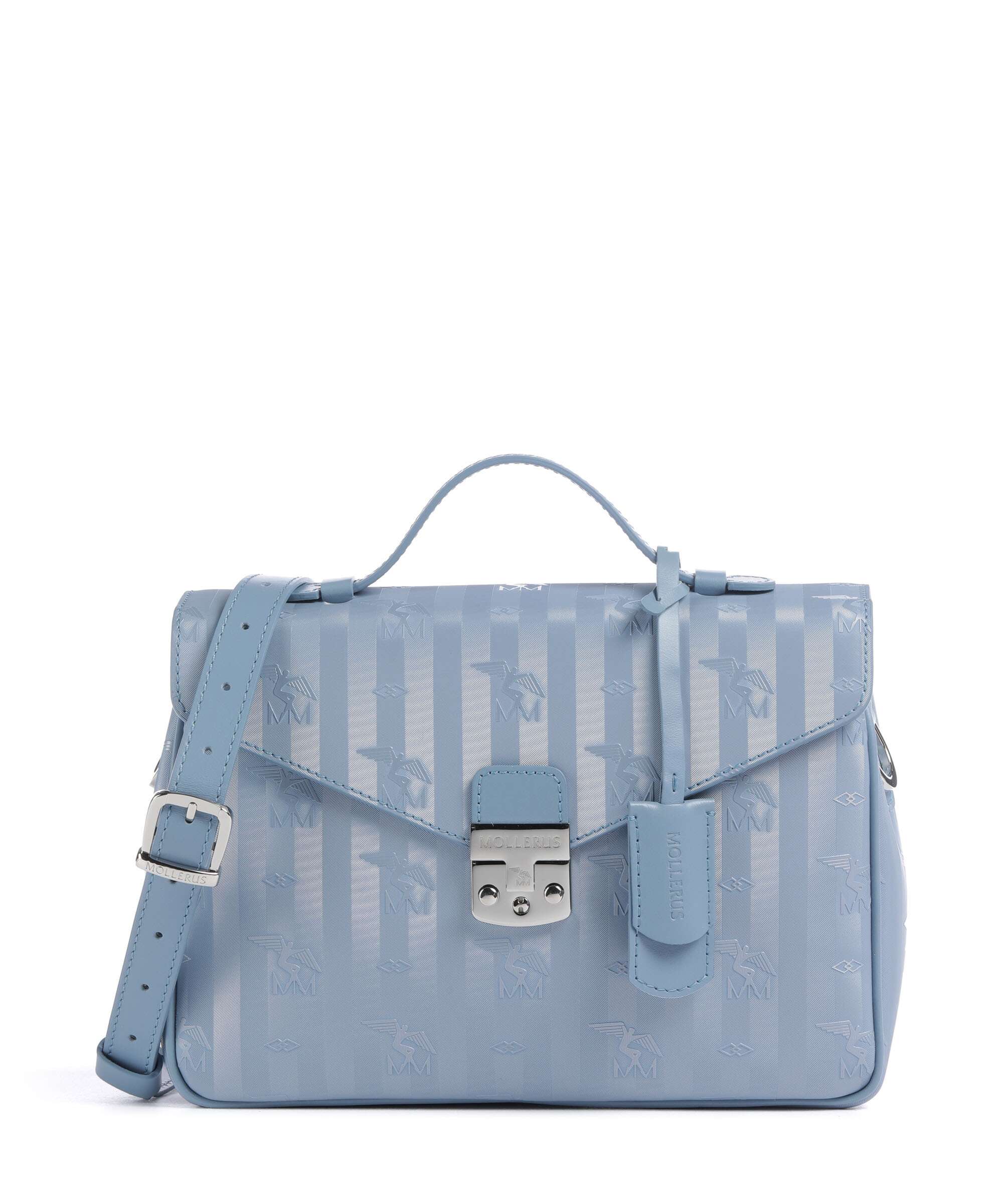 Maison Mollerus Vinerus Marly Crossbody bag metallic silber/sky