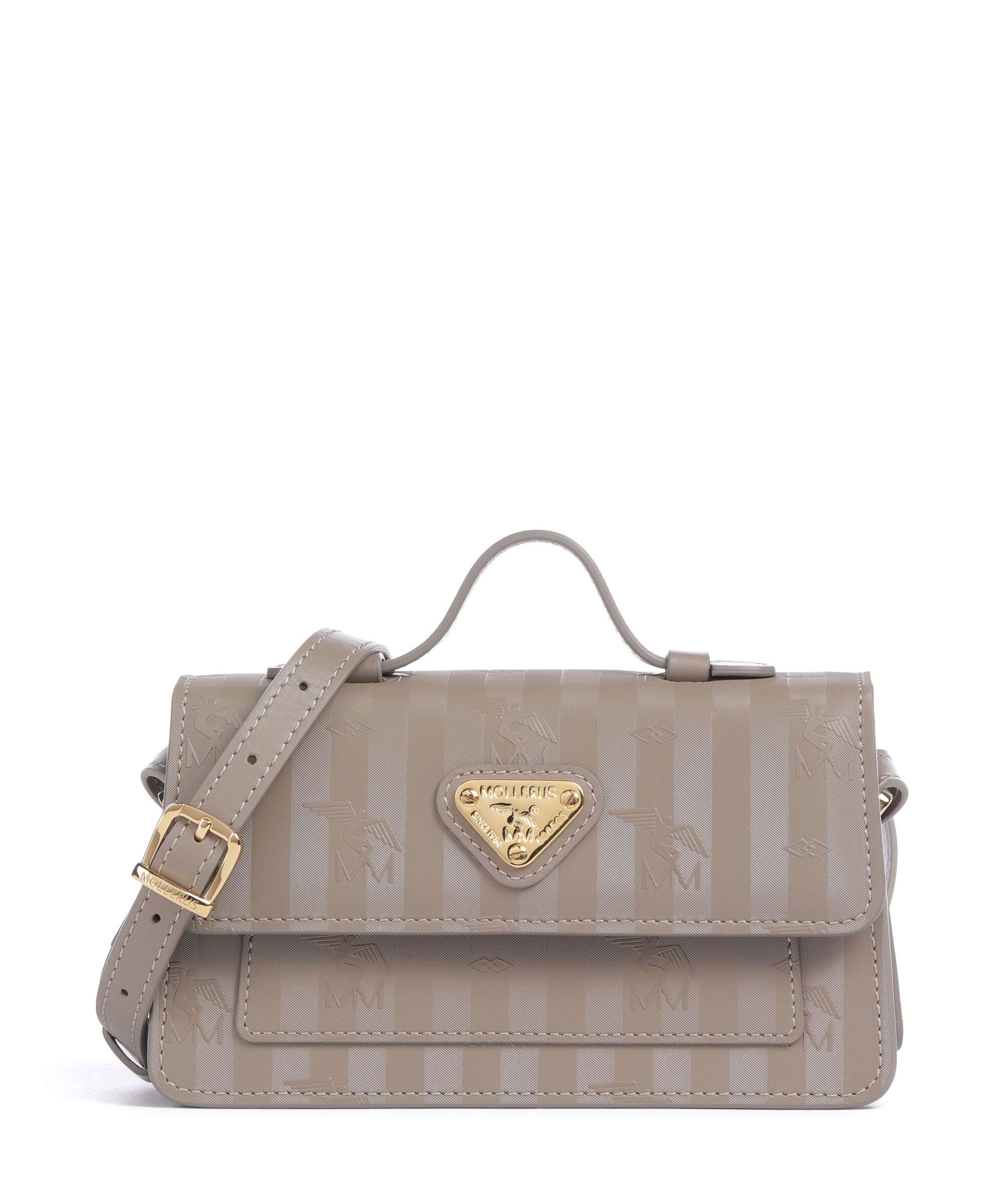 Maison Mollerus Vinerus Egg Crossbody bag taupe grau