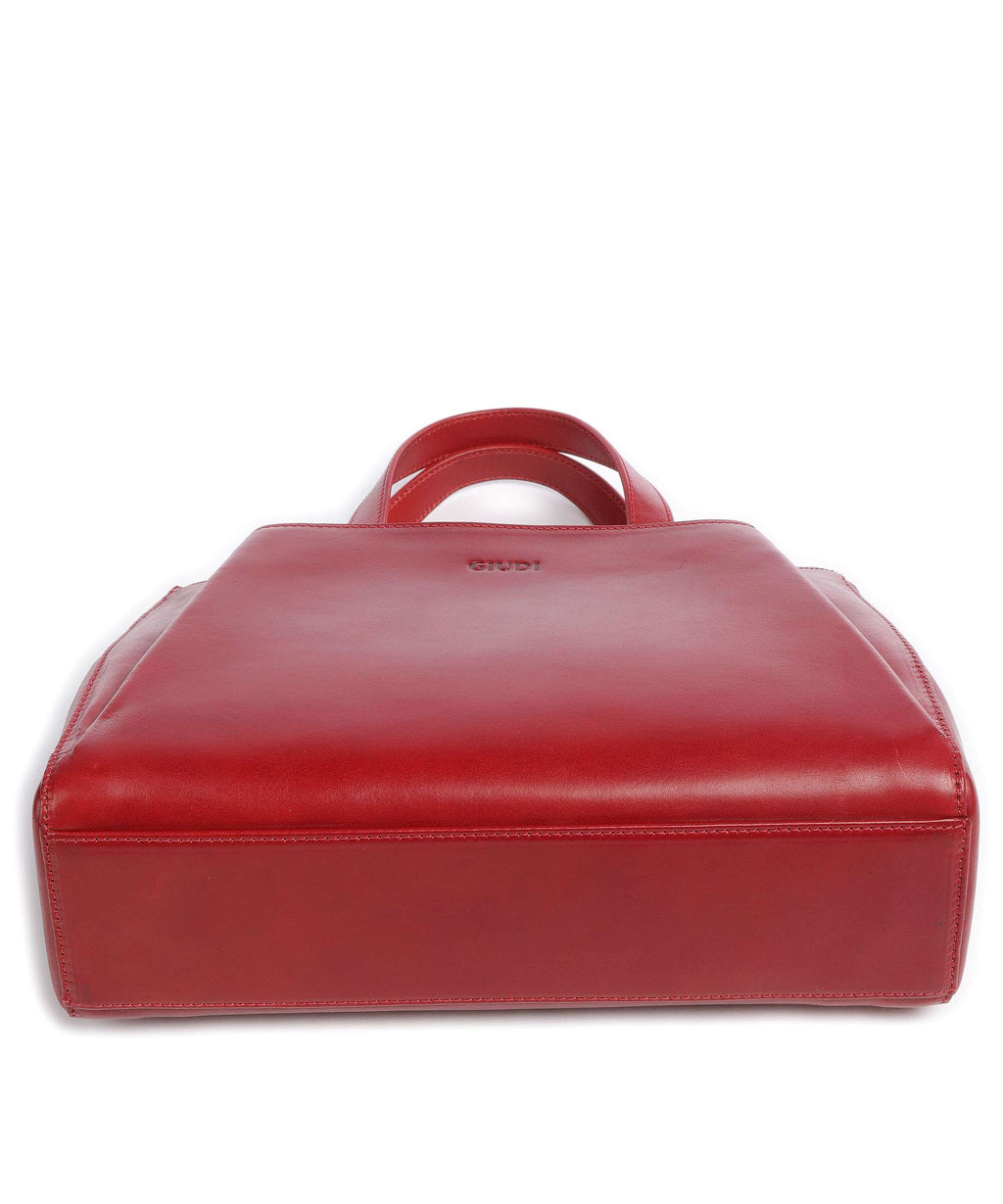 Giudi Crown Handbag red