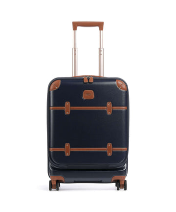 Brics Bellagio Walizka na 4 kołach blue/tan