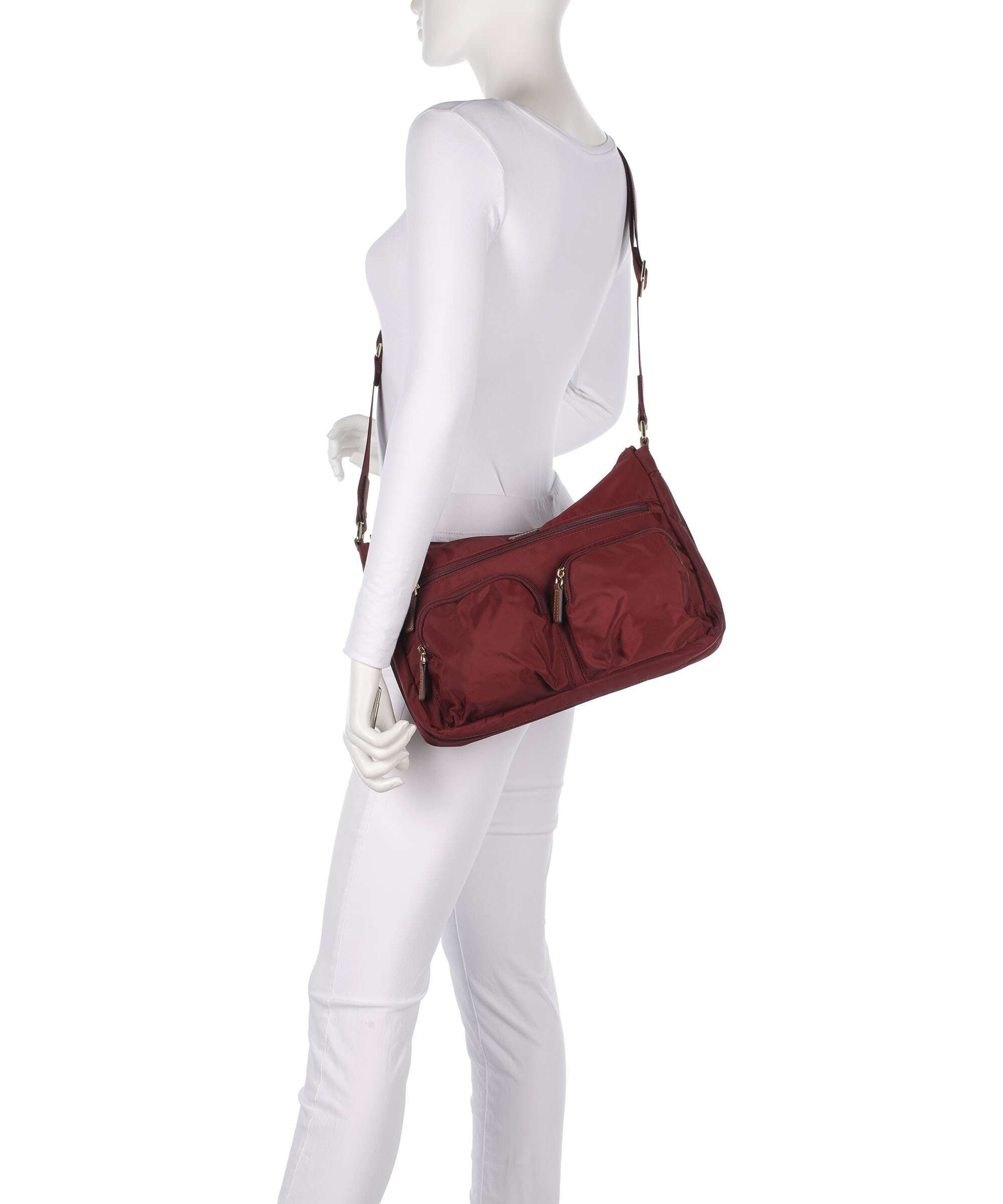 Brics X-Collection Crossbody bag bordeaux