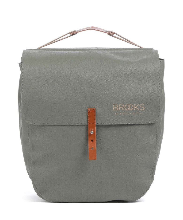 Brooks England Bricklane bike pannier sage green/honey