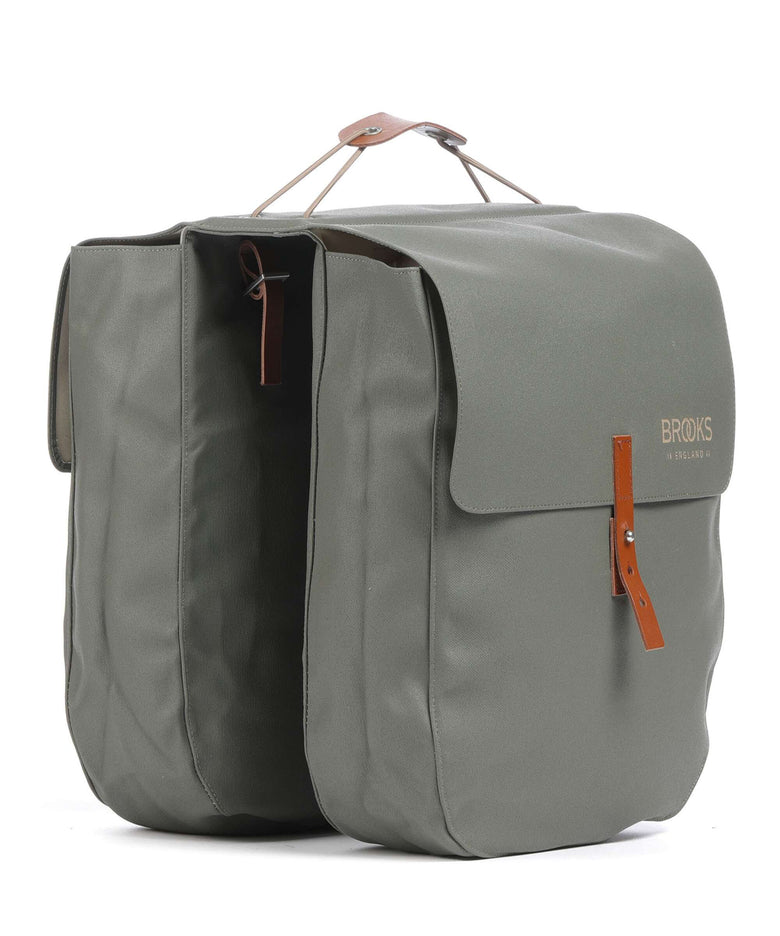 Brooks England Bricklane bike pannier sage green/honey