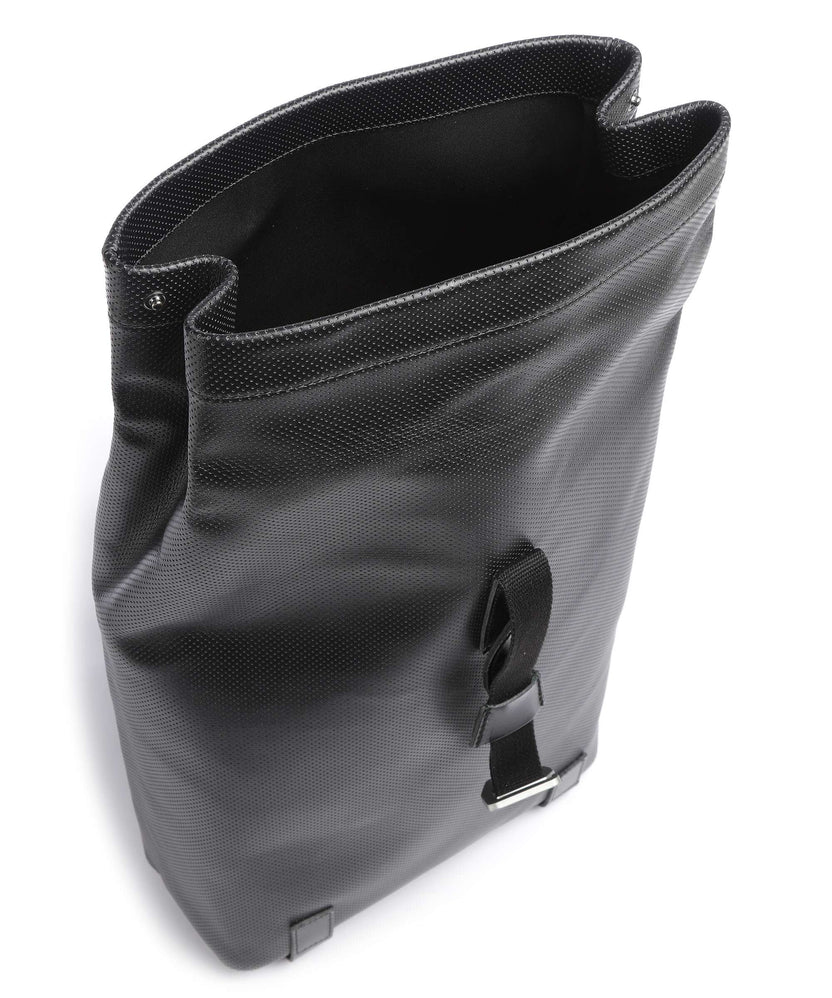 Brooks England Pickwick Reflective Leather Small Rolltop backpack black