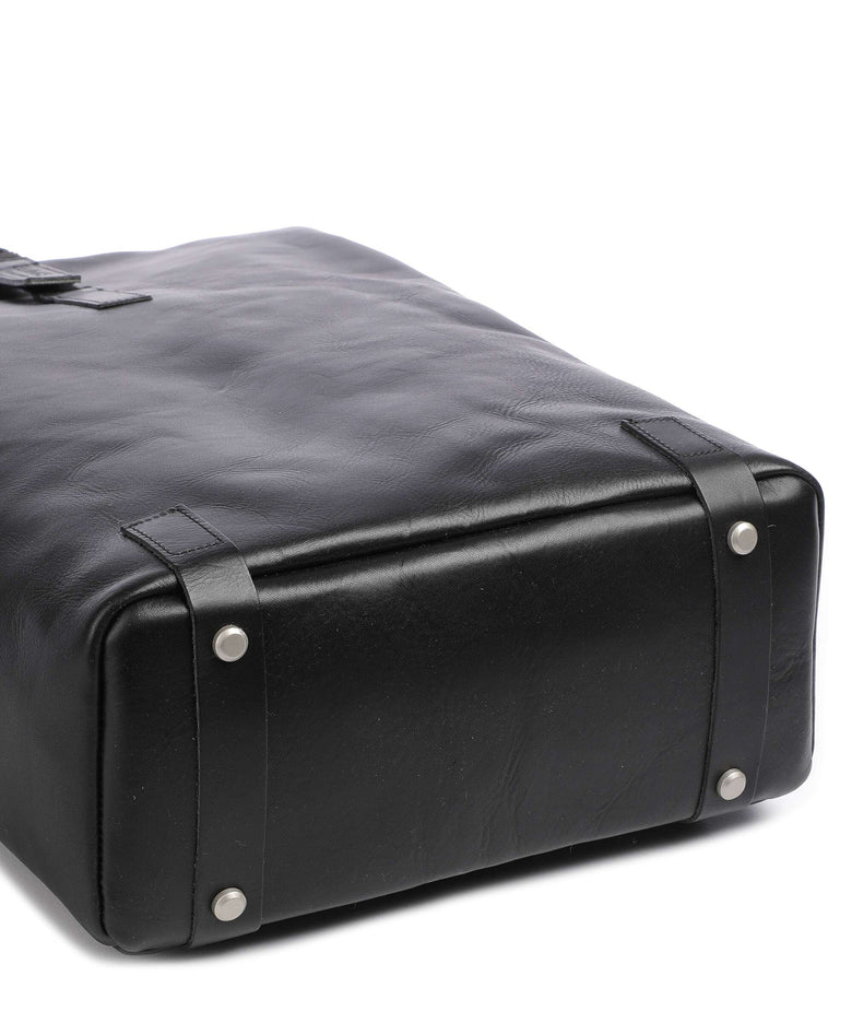 Brooks England Pickwick Leather Large Rolltop backpack black