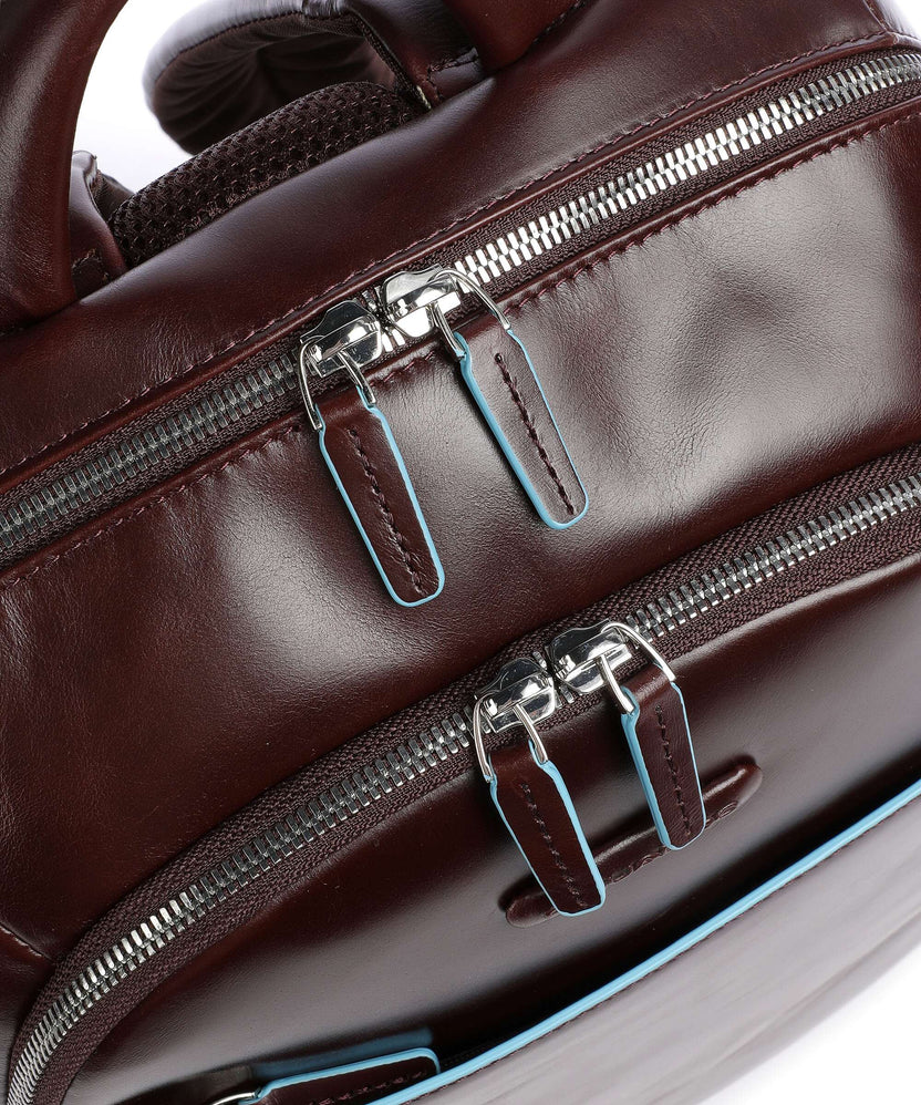 Piquadro Blue Square Laptop backpack mahogany