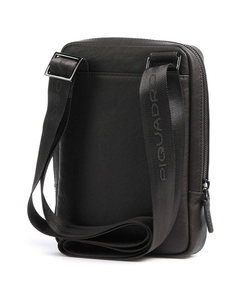 Piquadro Black Square Crossbody bag testa di moro