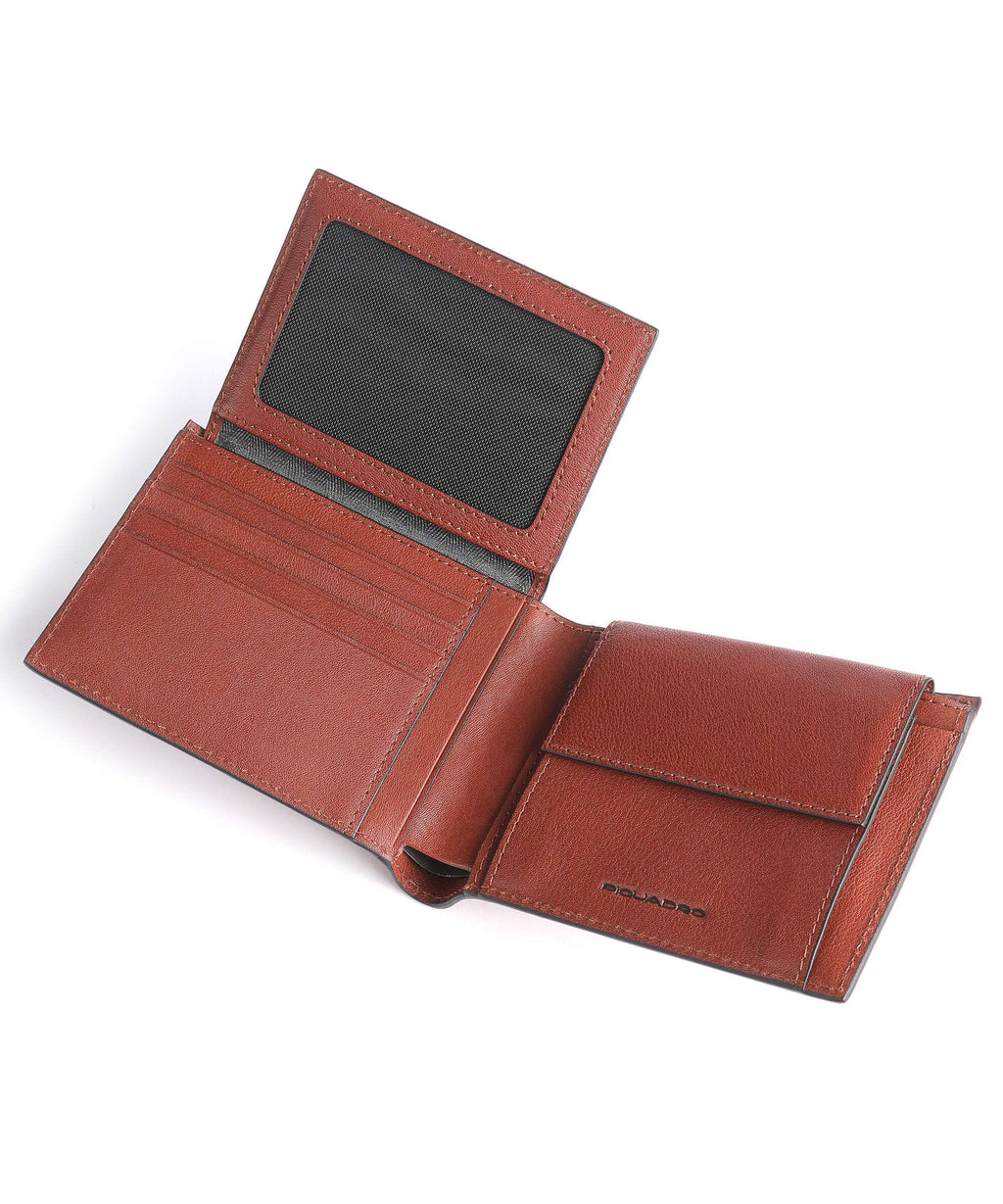 Piquadro Black Square Wallet tabacco