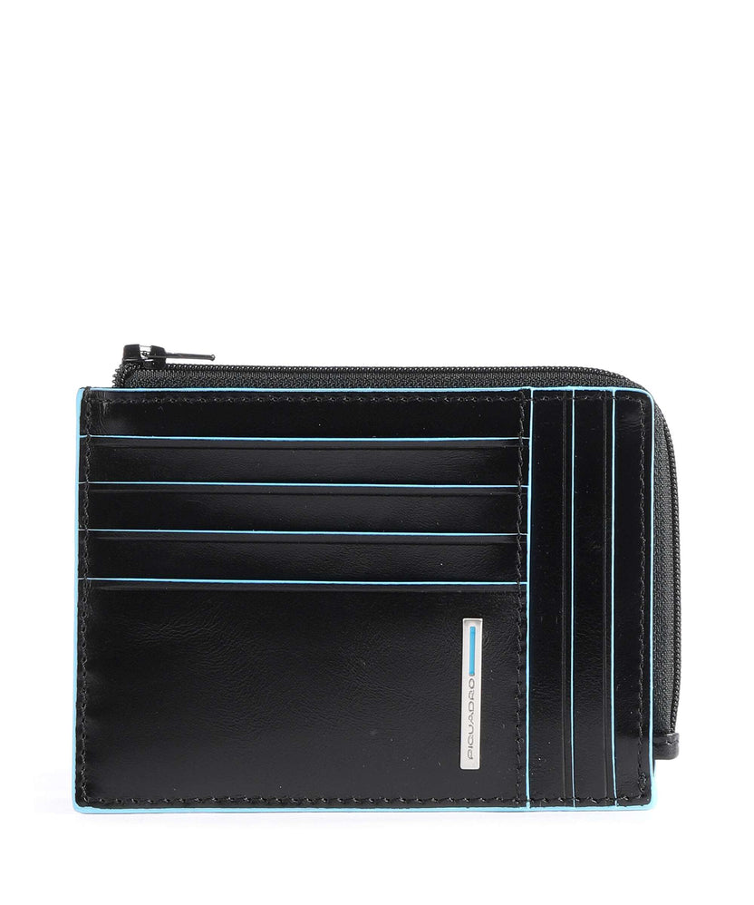 Piquadro Blue Square RFID Credit card holder black