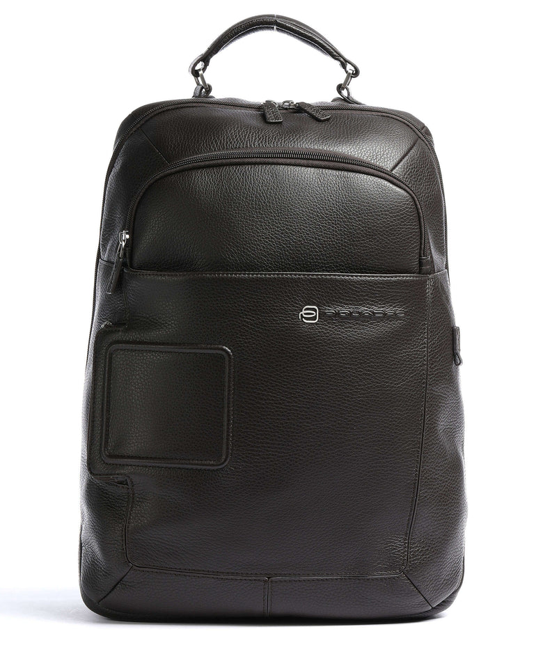Piquadro Vibe Laptop backpack dark brown