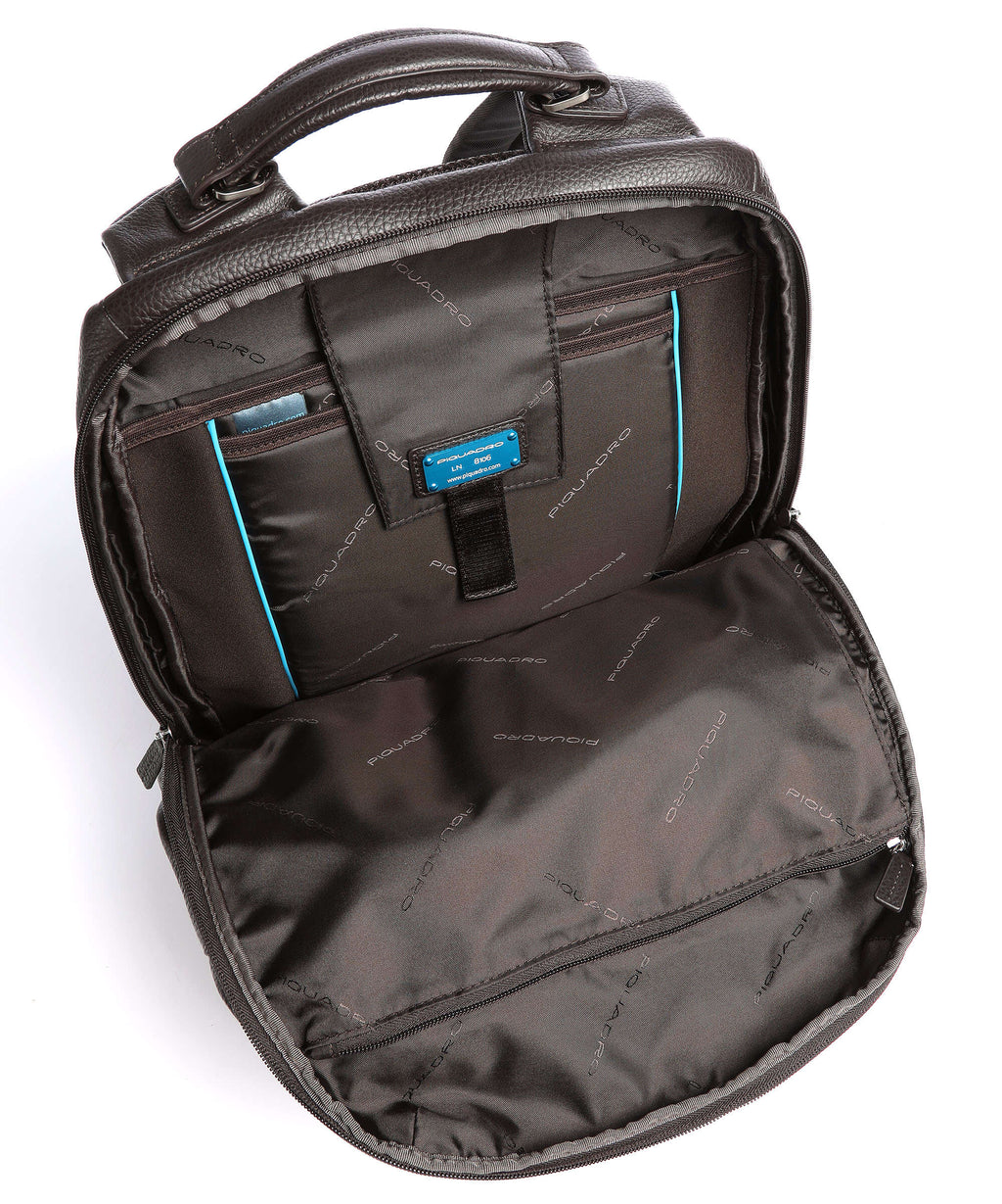 Piquadro Vibe Laptop backpack dark brown