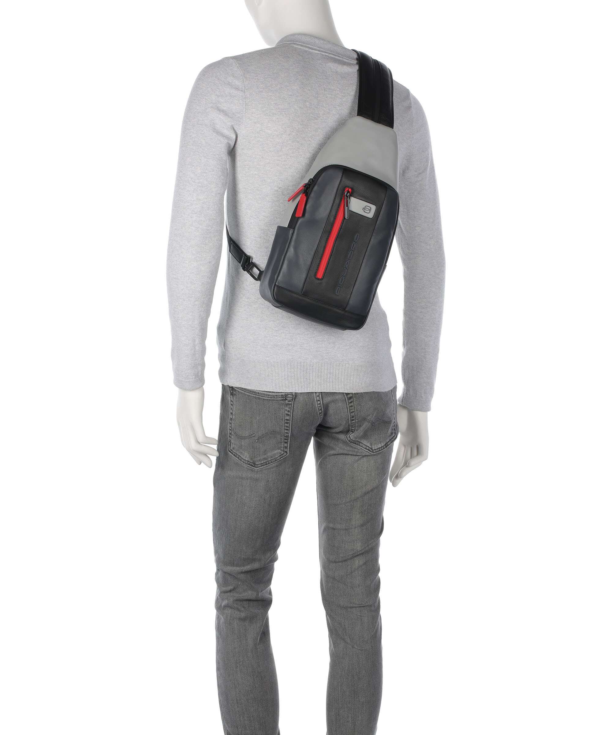 Piquadro Urban Sling bag grau/schwarz