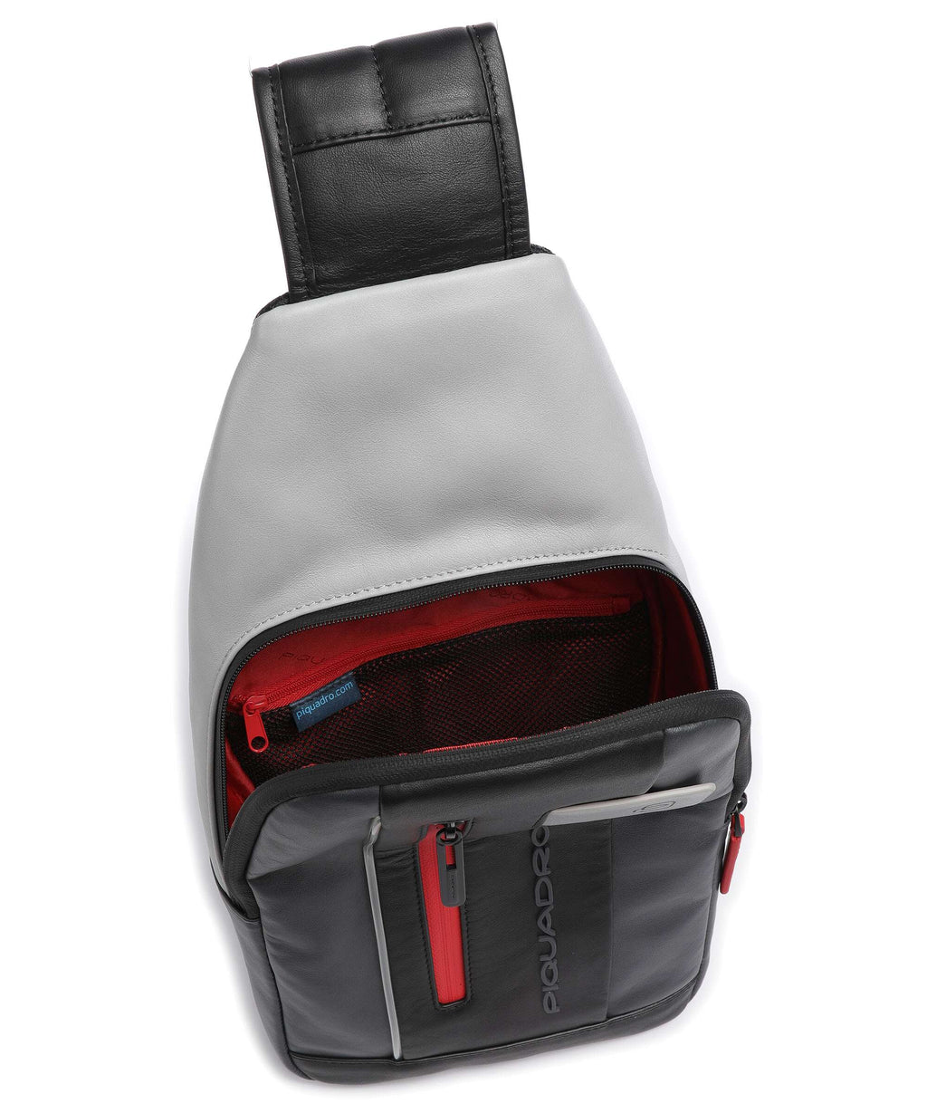 Piquadro Urban LED Sling bag grey/black