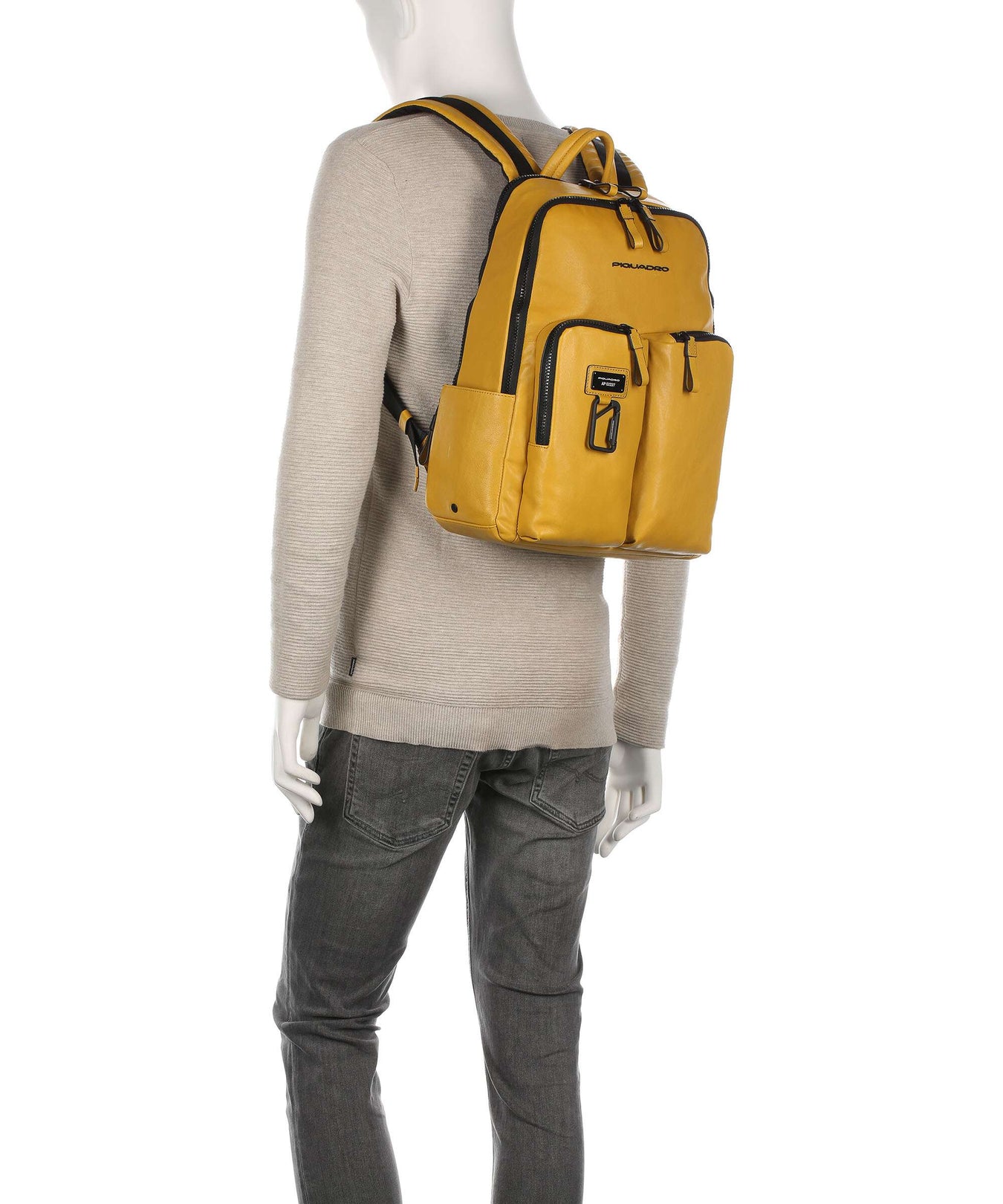 Piquadro Harper Laptop backpack yellow