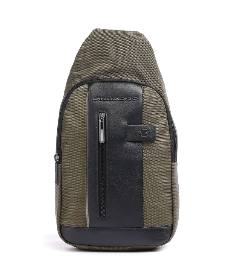 Piquadro Brief 2 Sling bag military green/black
