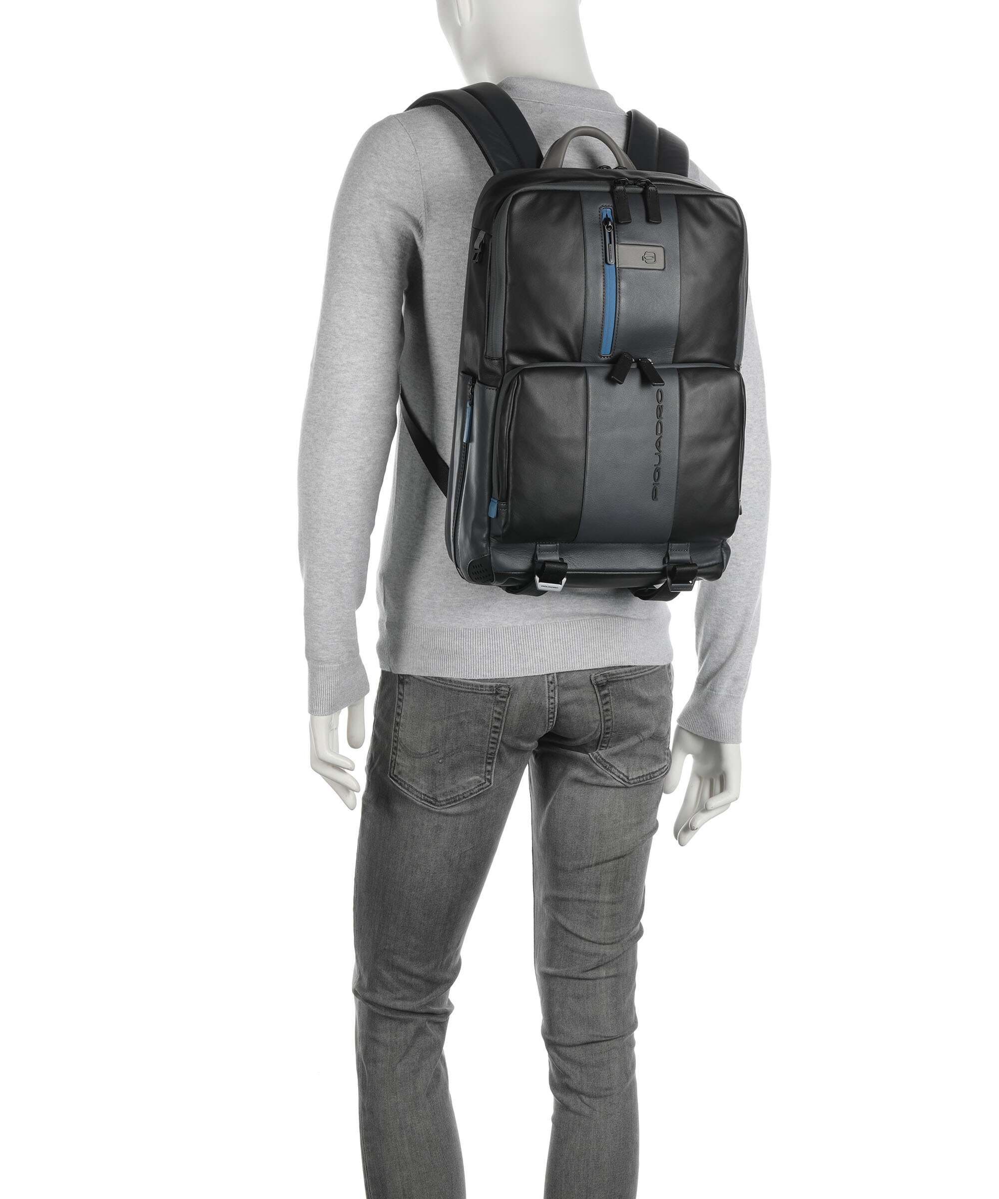 Piquadro Urban Laptop backpack nero/grgio