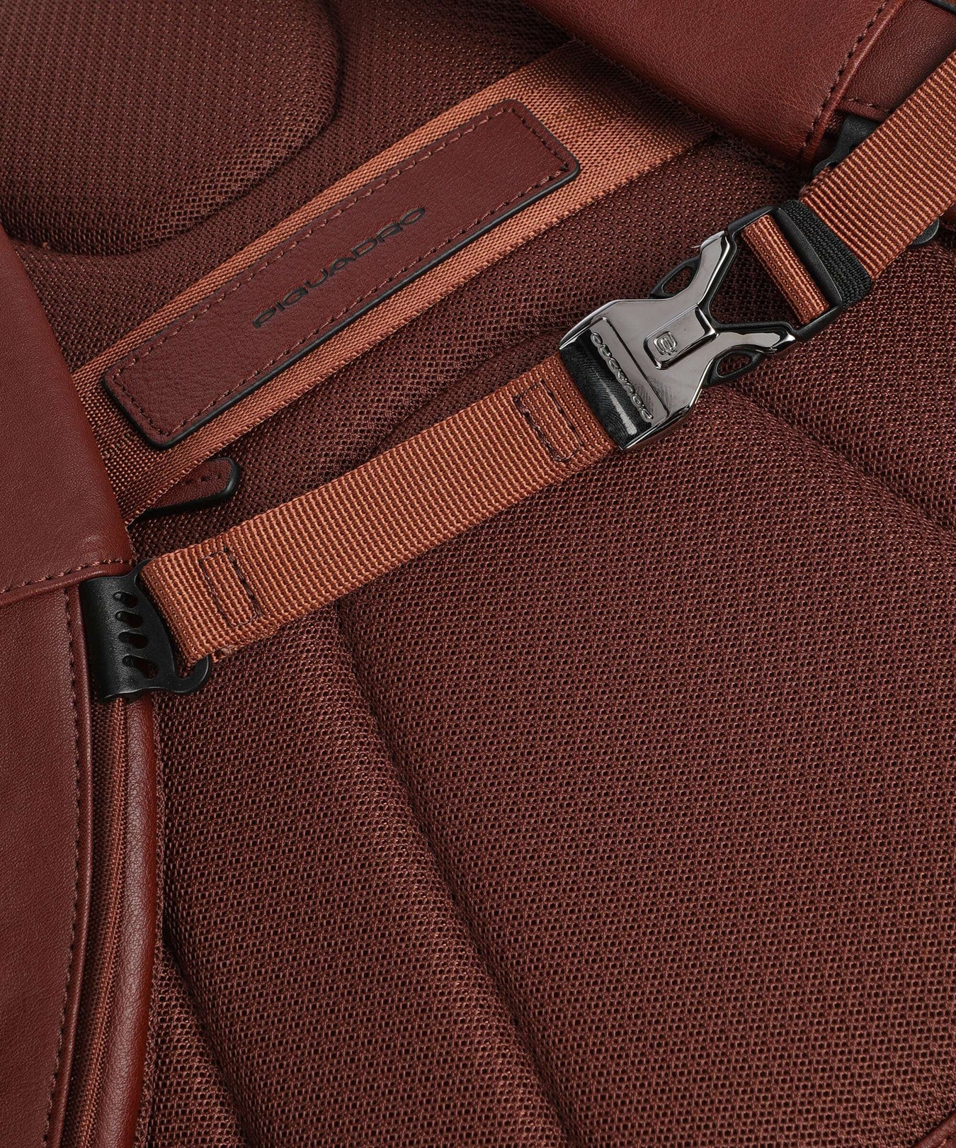 Piquadro Black Square Backpack tabacco