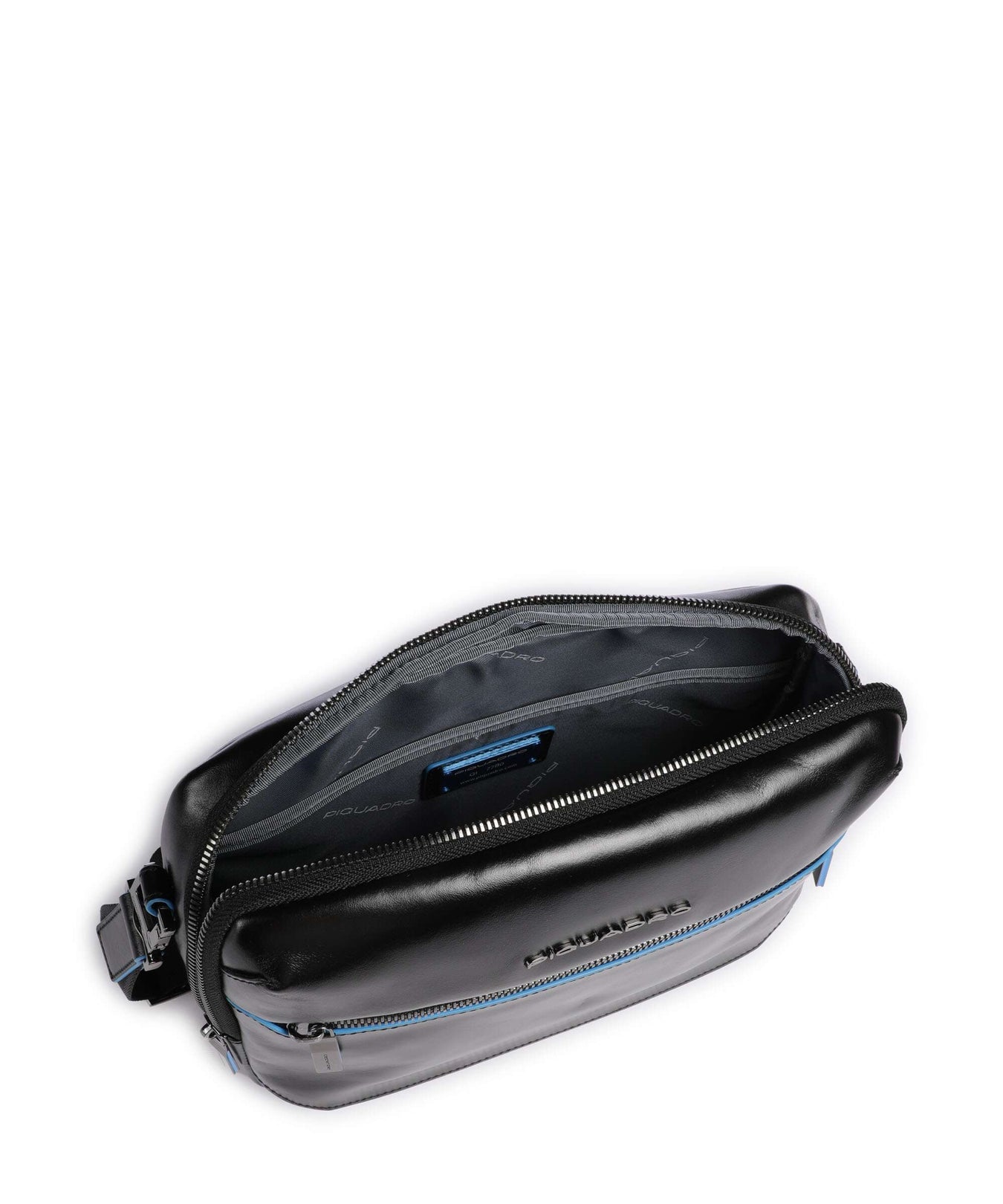 Piquadro Blue Square Crossbody bag nero