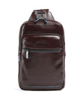 Piquadro Blue Square Sling bag mogano