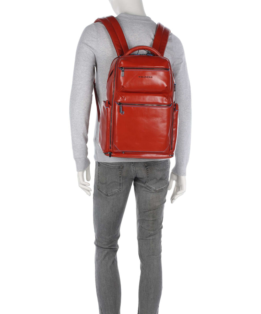 Piquadro Blue Square Backpack tabacco