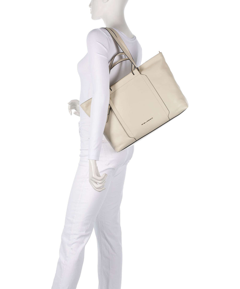 Piquadro Circle Tote bag white