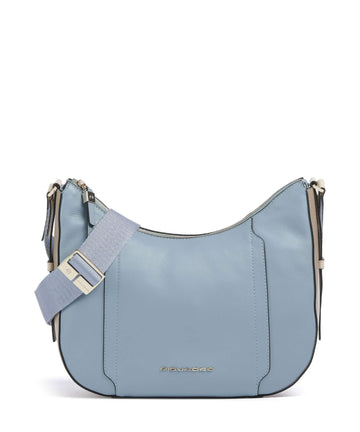 Piquadro W92 Torba przez ramię light blue/beige