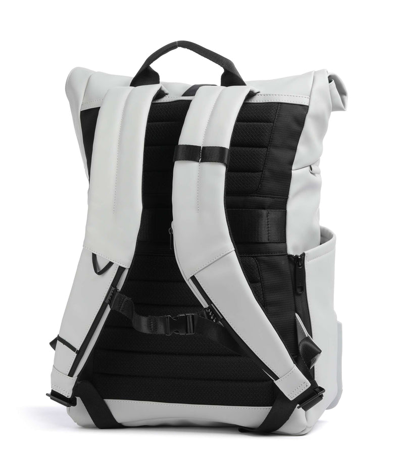 Piquadro Corner 2.0 Rolltop backpack white