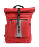 Piquadro Corner Special Ducati Rolltop Backpack red