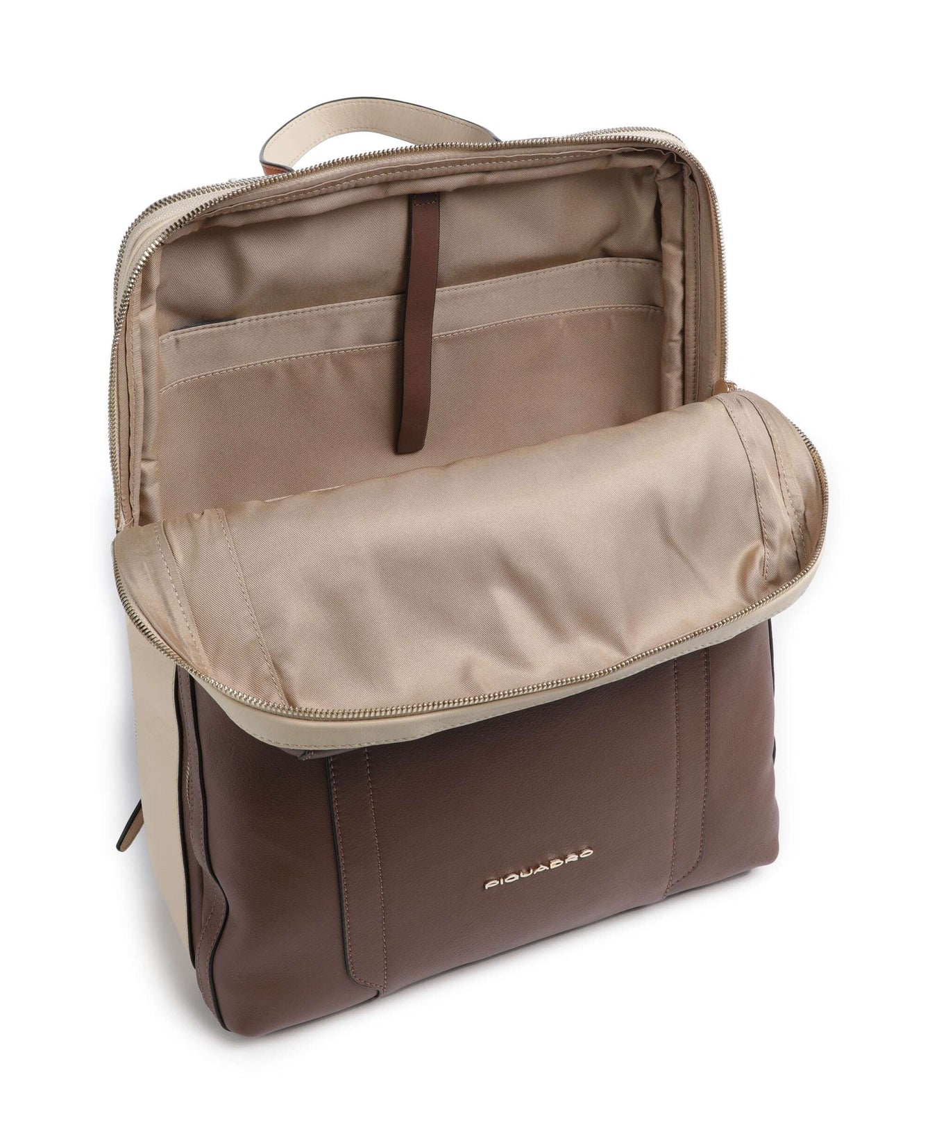 Piquadro Circle Laptop backpack marrone/beige