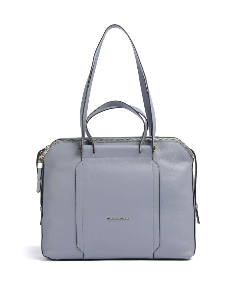 Piquadro W92T Tote bag light blue