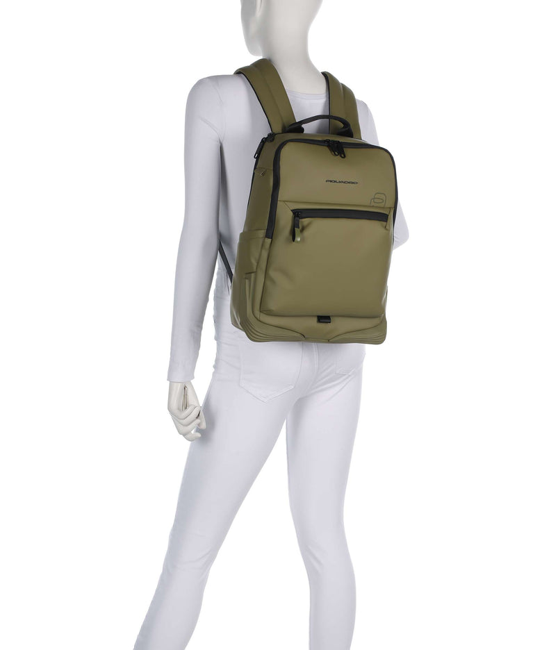 Piquadro Corner 2.0 Backpack light green