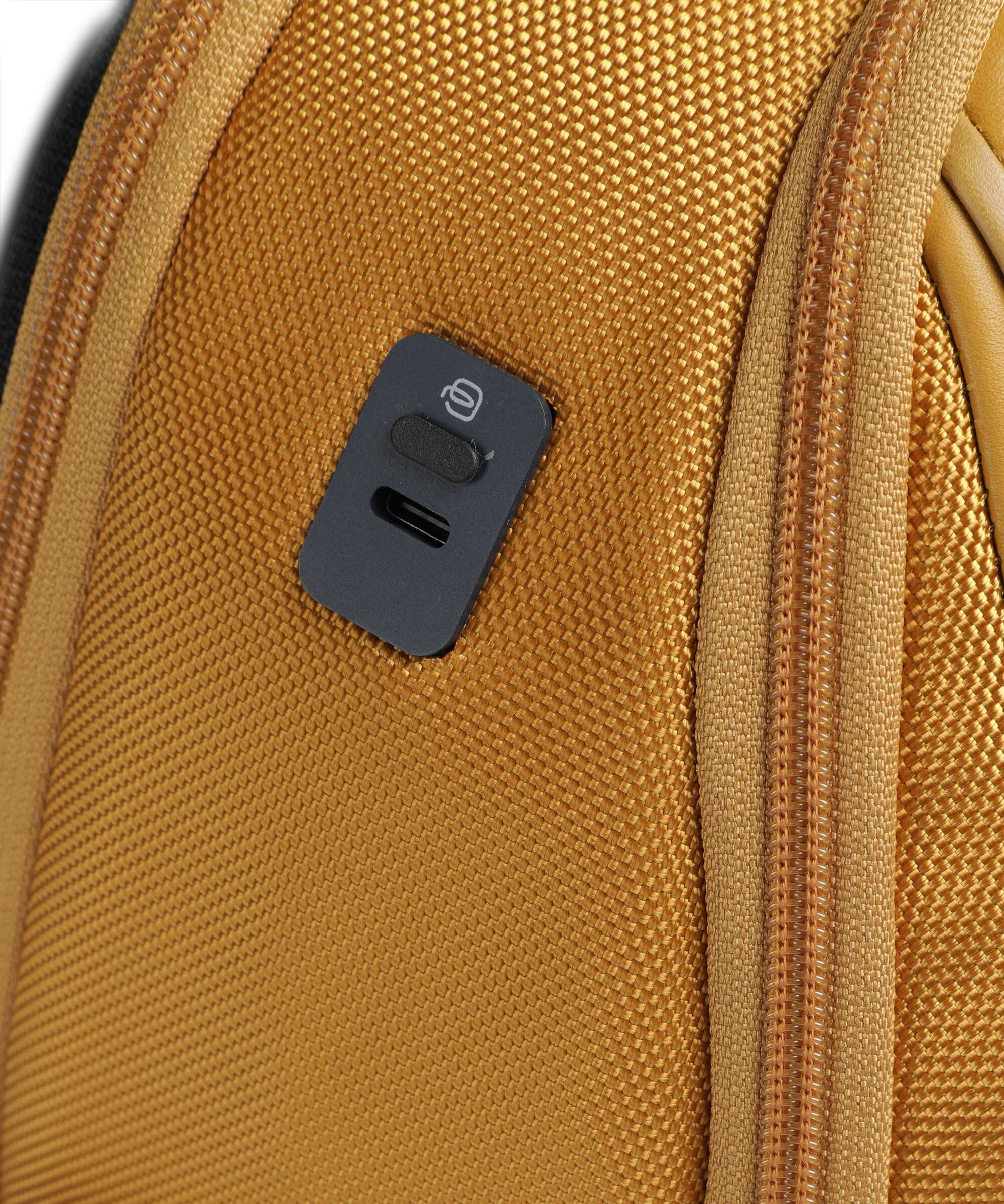 Piquadro Lyss Ryanair Travel backpack yellow