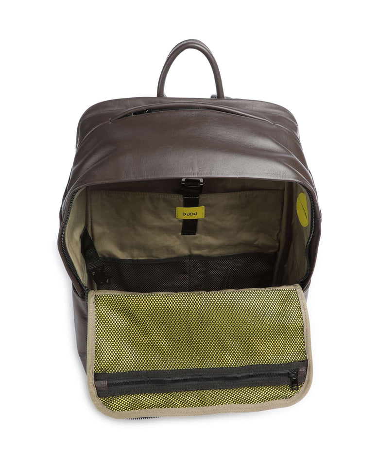 DuDu Bags Sydney Laptop backpack coffee brown
