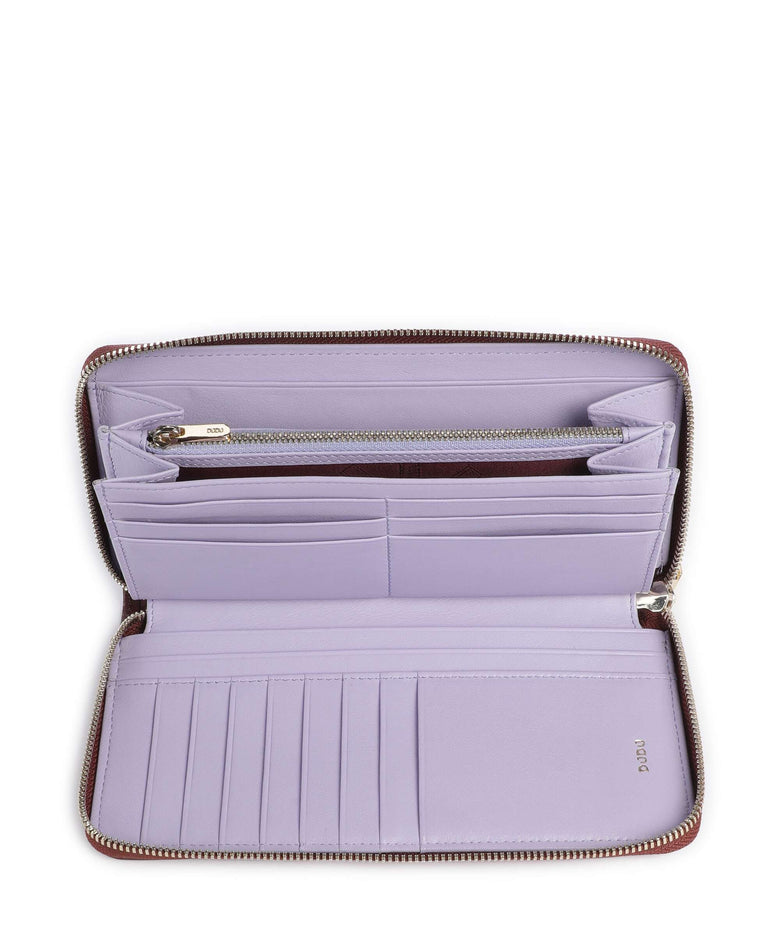 DuDu Bags Up RFID Wallet chocolate/lilac