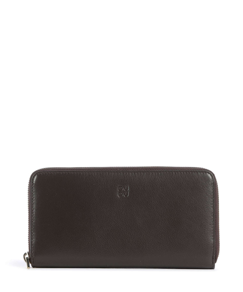 DuDu Bags Mauritius RFID Wallet coffee brown