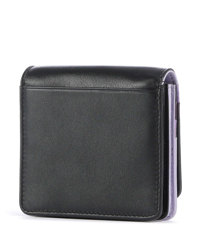 DuDu Bags Flores RFID Wallet black lavender