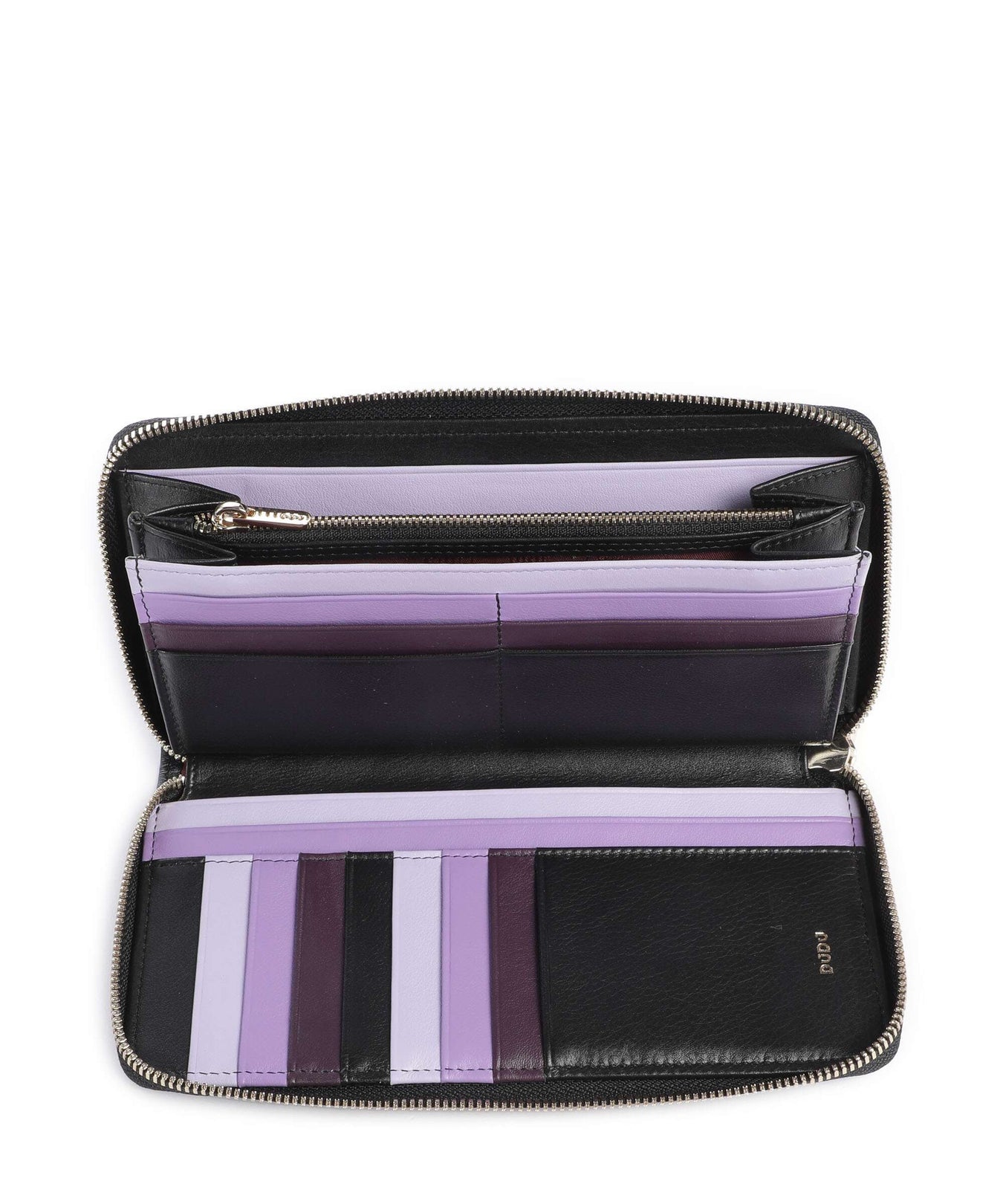 DuDu Bags Ustica RFID Wallet black lavander