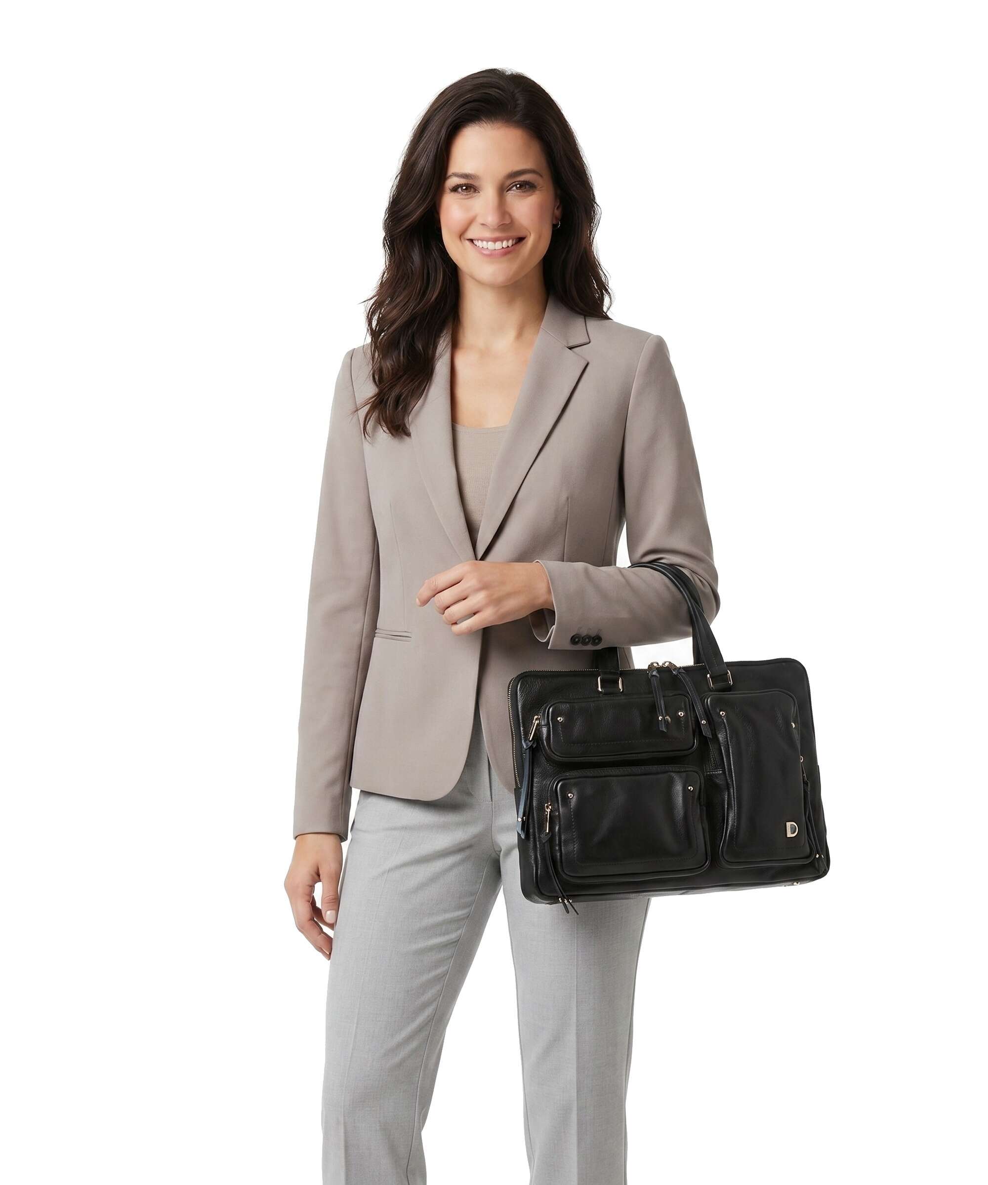 DuDu Bags Pocket Dots Laptop bag nero