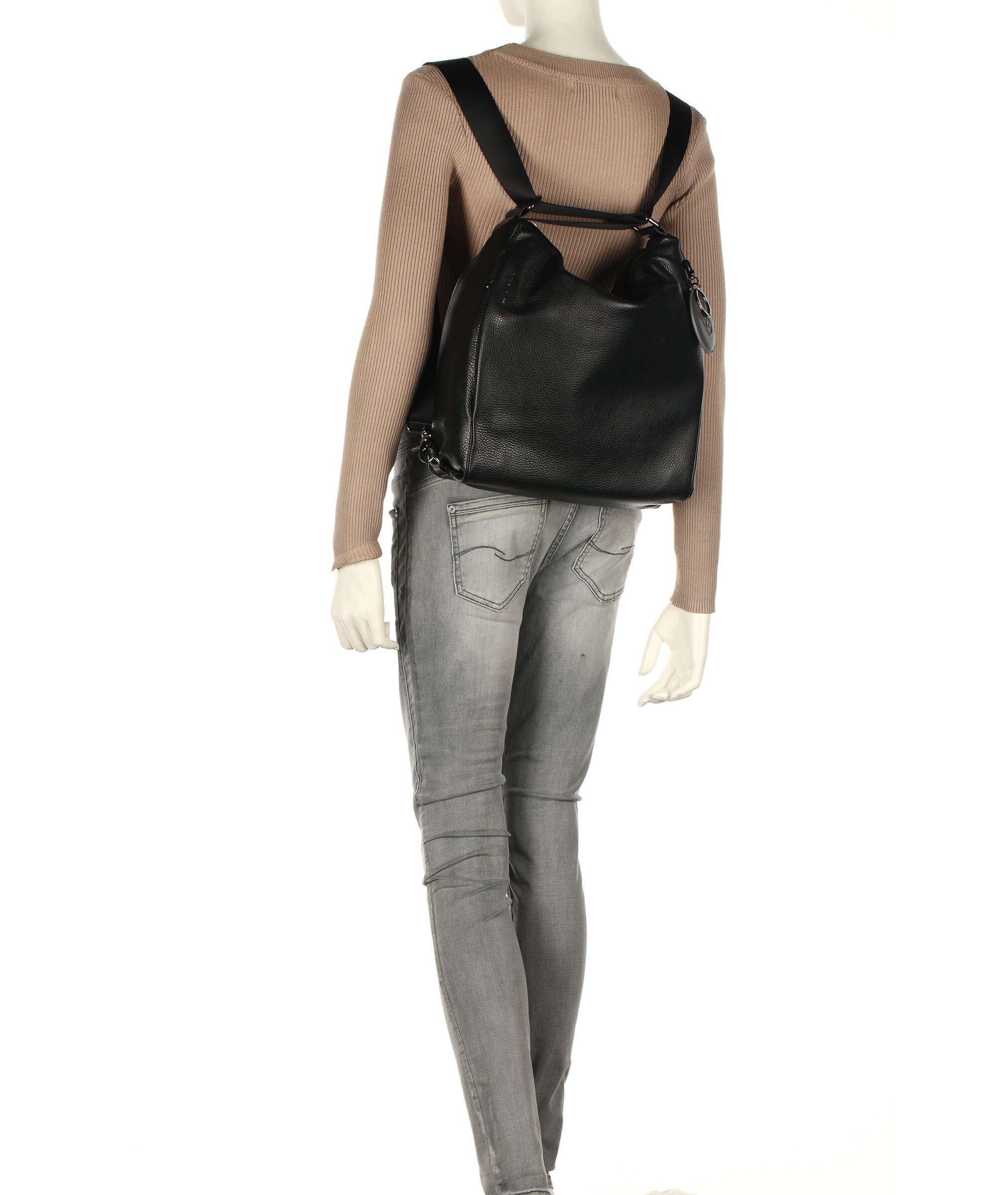 Mandarina Duck Mellow Leather Backpack bag nero